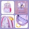 Milk&amp;Moo Kids Backpack Glittering Mermaid, Toddler Backpack, Small, Lightweight, Comfortable Fit, School Bookbag for Girls, Suitable for Pre School - Kindergarten - Elementary Grade