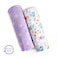 Milk&amp;Moo Friends Baby Swaddle Blankets, Set of 2