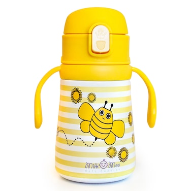 Milk&amp;Moo Stainless Steel Kids Water Bottle 360ML Buzz Viz Viz