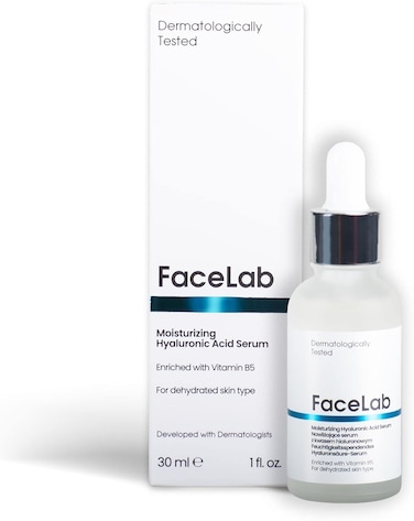 Facelab Hyaluronic Acid Serum With Vitamin B5 - Unlock Radiance With Intense Hydration And Anti-Wrinkle Face Serum, Embrace A Plump And Radiant Complexion With This Power-Packed Serum For Face, 30ml