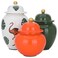 Alsaif Turkey Ferayhome (22-26-32cm) 3-Piece White And Orange Colored Vase Set With Lid, Not Photographed
