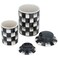 Porcelain Vase Set Alsaif Gallery, 20/25 cm - White Black