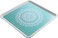 Plastic Serving Tray Al Seif Gallery, 32 cm, Square - Light Turquoise