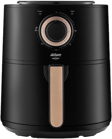 ارزوم مقلاة هوائية 4 لتر 1350 واط مع تحكم في درجة الحرارة ومؤقت قابل للتعديل، AR2062-B