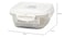 Locknlock Soundlock Polypropylene Square Container, 560ml Capacity, White