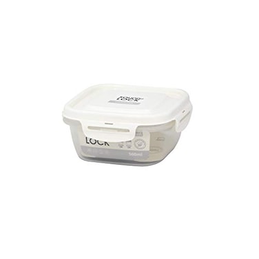 Locknlock Soundlock Polypropylene Square Container, 560ml Capacity, White