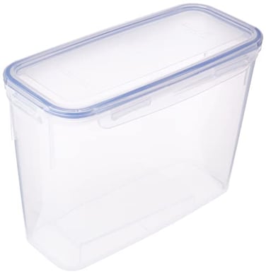 Locknlock Classics Slender Container, 2.4 Liter Capacity, Clear/Blue