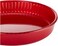 Borcam Glass Round Tray 1 Piece Red - 26cm Red