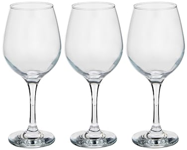 طقم اكواب زجاجية كهرمانية من 3 قطع، سعة 365 سم مكعب، شفاف من باسباتشي، من باساباهسي