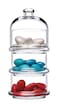Pasabahce Stackable Glass Chocolate Jar, 9.5cm X 26cm X 9.5cm Size, Transparent