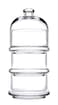 Pasabahce Stackable Glass Chocolate Jar, 9.5cm X 26cm X 9.5cm Size, Transparent