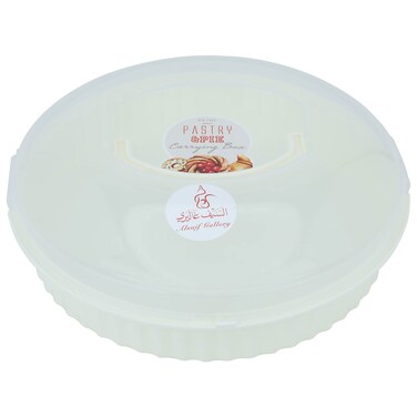 صندوق بلاستيك معرض السيف ، دائري - شفاف