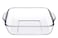 Pasabahce Borcam Square Glass Baking Tray 1.95L - Clear Durable Ovenware  Microwave Safe Dishwasher Safe  Heat Resistant  Perfect For Baking &amp; Serving