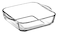 Pasabahce Borcam Square Glass Baking Tray 1.95L - Clear Durable Ovenware  Microwave Safe Dishwasher Safe  Heat Resistant  Perfect For Baking &amp; Serving