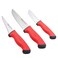 سورد غاليري طقم سكاكين ستيل ، 3 قطع - أحمر