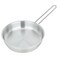مقلاة ستانلس ستيل، 20×0.5 سم، بمقبض - فضي