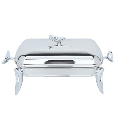 سيف غاليري مدفأة شوربة ستانلس ستيل مع غطاء، 20 × 23 سم - فضي شفاف