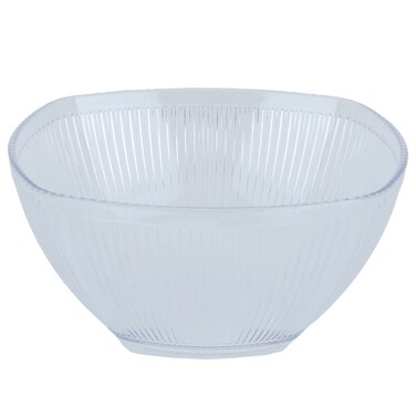 صحن تقديم بلاستيك من سيف غالي، 12.5 × 12.5 × 6 سم، 400 مل - شفاف