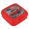 صندوق غداء بلاستيك من سيف غاليري، 630 مل، تصميم سيارات السباق - أحمر