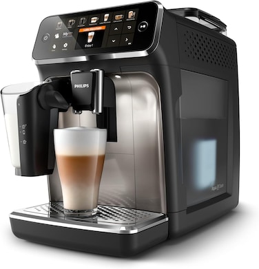 Versuni Philips 5400 Series Fully Automatic Espresso Machine - 1500W,12 Beverages, LatteGo Milk Solution, TFT Display - EP5447/90