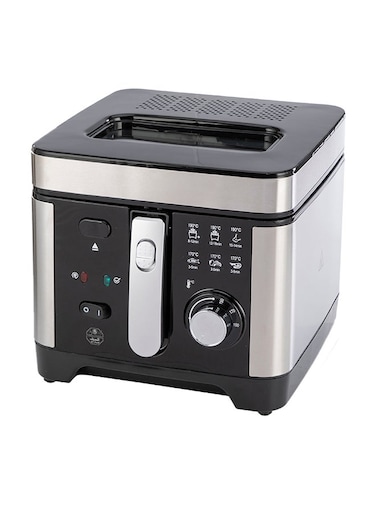 مقلاة السيف العميقة أرينا 3 لتر 1500 واط E04202 أسود/فضي