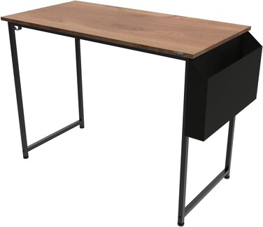 ايه اس ايه مكتب منزلي قياسي مع رف تخزين (خشب)