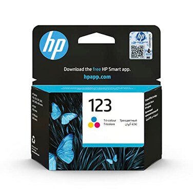 HP 123 Tri-Color Original Ink Cartridge - F6V16Ae