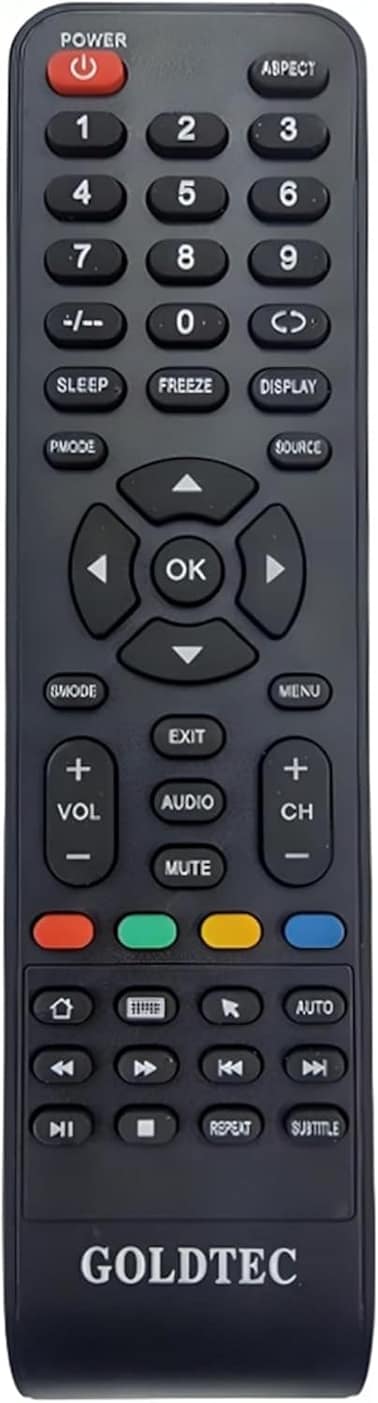Erorex Replacement Remote Control Compatible With Goldtec LCD LED TV