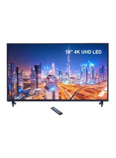 نيكاي تلفزيون LED ذكي بدقة 4K فائقة الوضوح مقاس 58 بوصة UHD60SLEDT/ UHD60SLED2 أسود