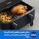 مقلاة هوائية بسلة مزدوجة 2 درج وشاشة لمس بعدد 8 إعدادات مسبقة من سلسلة 3000 بقوة 2750 واط وسعة 9 لتر باتصال هوم اي دي فيليبس لون أسود موديل NA350 09