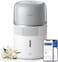 Philips Series 5000 Air Humidifier - Rooms Up To 56 m&sup2;, 400 ml/h Humidification Rate, 37h Continuous Humidification, Ambient lighting, White/Silver - HU5710/00