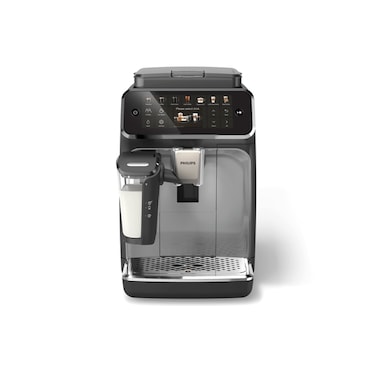Philips Series 4400 Fully Automatic Espresso Machine with 12 Drinks, Black and Silver EP4446/23
