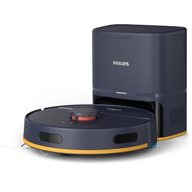 Philips Vacuum And Mop Robot Homerun 2000 Series - Up To 120 Min Runtime, With Auto-Empty Station, Suction Power 6000 Pa, Homerun App Enabled, Lds Radar, Dark Blue - Xu2100/15
