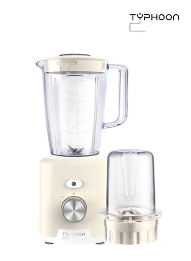 Blender and Dry Grinder - 650 Watts - 1.8 Liters - White - TY-02-003 W