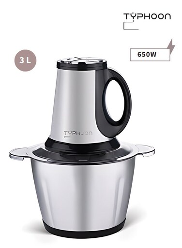 مفرمة خضراوات - 3 لترات - 650 واط - أسود - TY-02-007 B