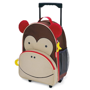 Skip Hop Zoo Kids Rolling Luggage Monkey 212303