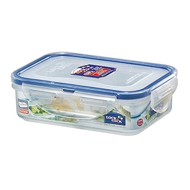 LocknLock Hpl810C Food Container Short Rectangular 350ml With Divider