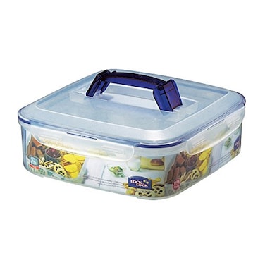 LocknLock Appetizer &amp; Dessert Square Food Storage Container With Handle 219.79-Oz / 27.47-Cup