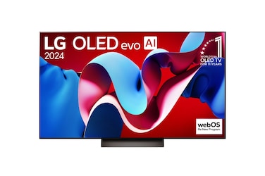 تلفزيون LG OLED evo AI C4 4K الذكي مقاس 55 بوصة المدعوم بجهاز التحكم AI Magic remote وتكنولوجيا الصوت Dolby Vision وواجهة webOS24 طراز عام 2024 - OLED55C46LA