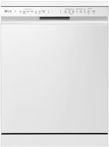 LG 14 Place Setting Dishwasher, White Color, Quad Wash, Easy Rack Plus, Less Noise, Dual Zone Wash, Turbo Cycle, Inverter Direct Drive Motor, True Steam, ThinQ (Installation Not Included)