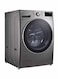 إل جي غسالة ومجفف تحميل أمامي كومبو 19 كجم WS1912XMT ستانلس ستيل/فضي (غير شامل التركيب)