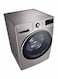 إل جي غسالة ومجفف تحميل أمامي كومبو 19 كجم WS1912XMT ستانلس ستيل/فضي (غير شامل التركيب)