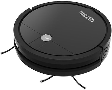 GSVCRZ General Supreme Robot Vacuum Cleaner, Multi-Surface, Remote Control, Automatic Charging Platform, Black