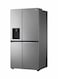 LG Refrigerator 14.5Cu.ft, Freezer 7.2Cu.ft, ThinQ WiFi, Ice Maker Dispenser, LS25NBLSIV Platinum Silver (Installation Not Included)