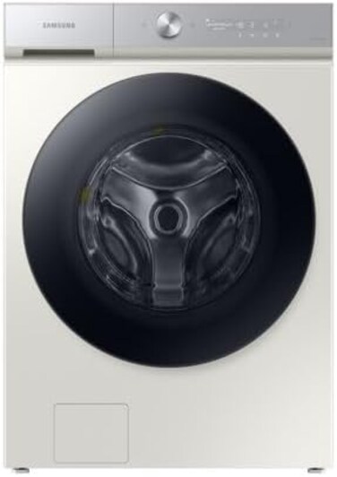 Samsung Combo Washing Machine With Ecobubble And AI Wash, Front Load 21kg/Dryer 12kg Load Capacity, Beige (Installation Not Included)