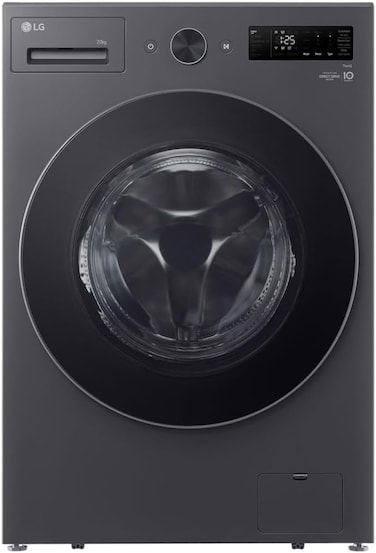 غسالة منزلية اتوماتيك امامية ال جي تنشيف جزئي/WFN2010BST سعة 20 كجم (6 حركات - AL DD - لون جوهر جرافيت) (غير شامل التركيب)