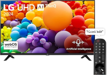 تلفزيون من إل جي بشاشة ٤٣ بوصة، بدقة 4K، موديل 43UT73006LA، بتقنية إل إي دي