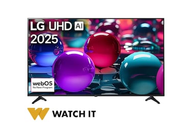 تلفزيون LG UHD AI UA73 4K Smart TV مقاس 50 بوصة المدعوم بجهاز التحكم AI Magic Remote Ready وميزة HDR10 وواجهة webOS25 طراز عام 2025 - 50UA73006LA