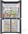 ثلاجة LG دولابي 4 أبواب م/LM264VBULM مقاس 18.6 قدم (سعة 527 لتر - French Door Fridge MoodUP - LED Doors, InstaView - اللون أبيض/فضي)