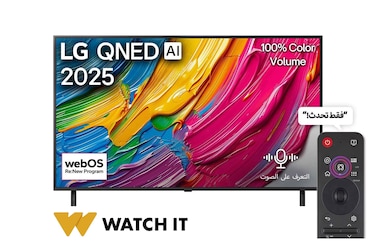 تلفاز LG QNED AI QNED70 مقاس 75 بوصة بدقة 4K، مع ريموت سحري يعمل بالذكاء الاصطناعي، يدعم HDR10، ونظام WebOS25 لعام 2025 - 75QNED70A6A